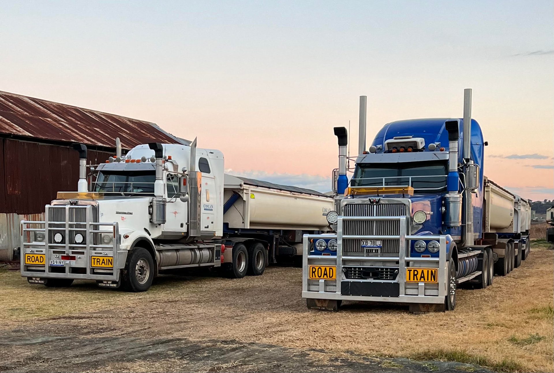 Conlan Contracting trucks ready for work